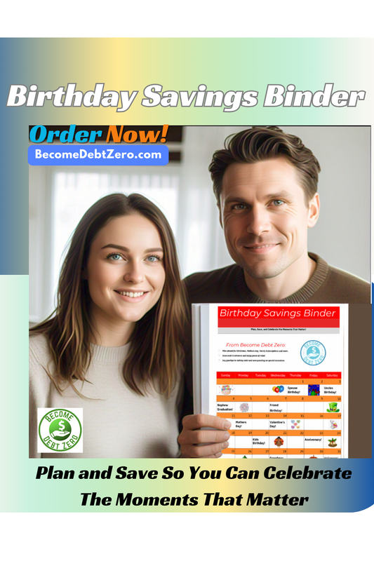 Birthday Savings Binder