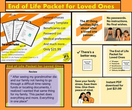 The End of Life Packet for Loved Ones