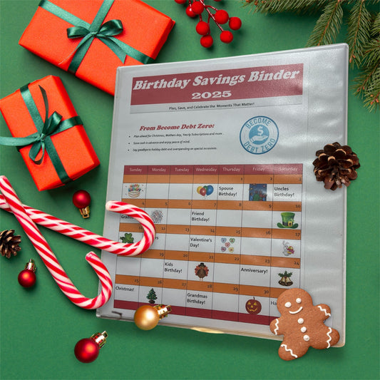 Birthday Savings Binder