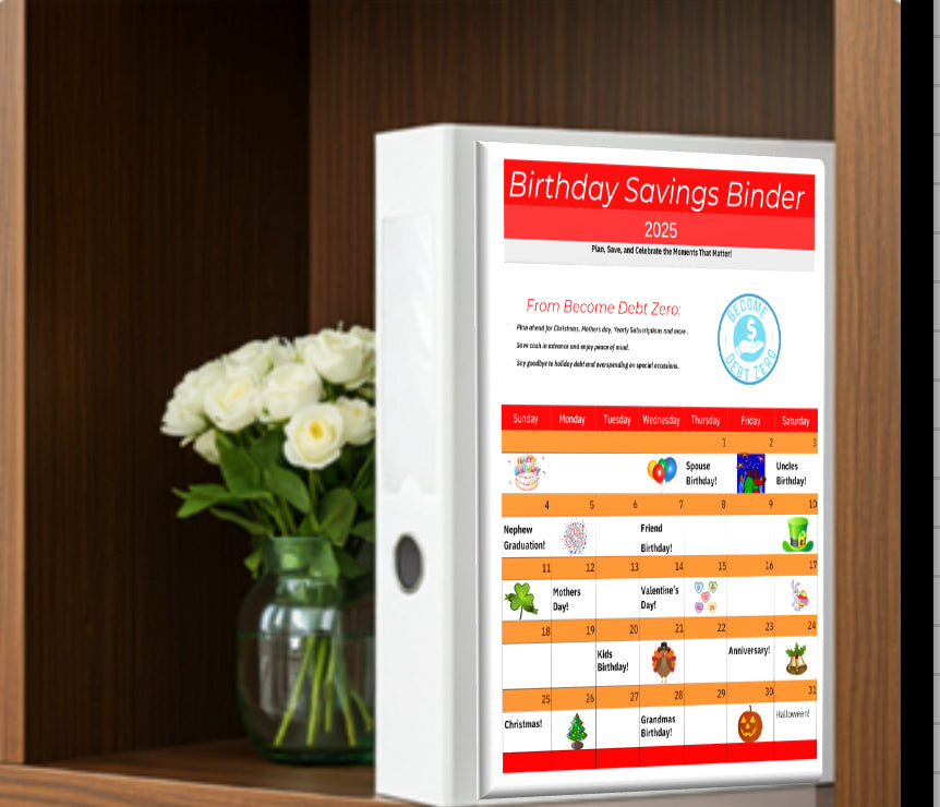 Birthday Savings Binder