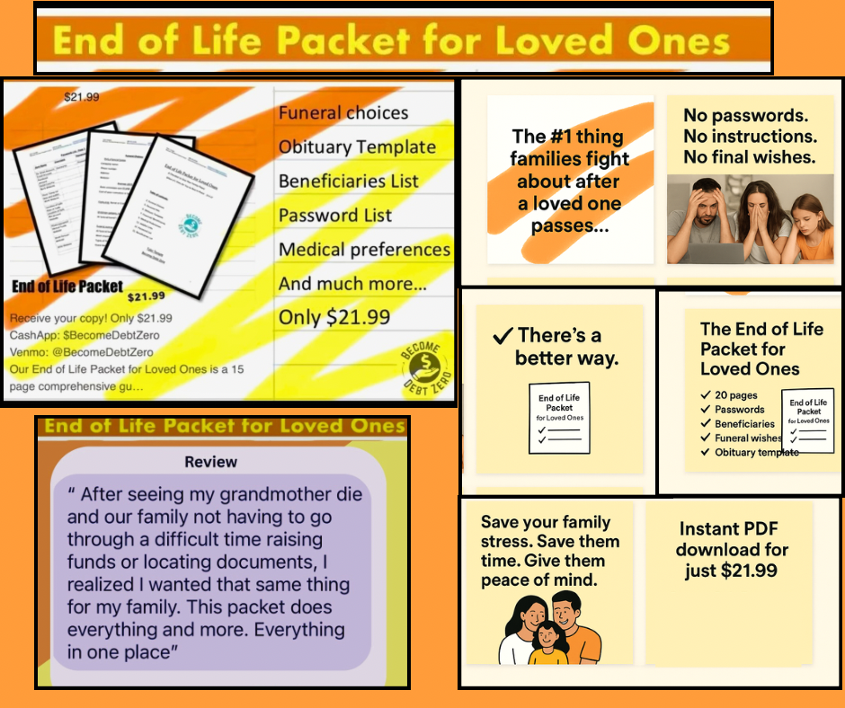 The End of Life Packet for Loved Ones