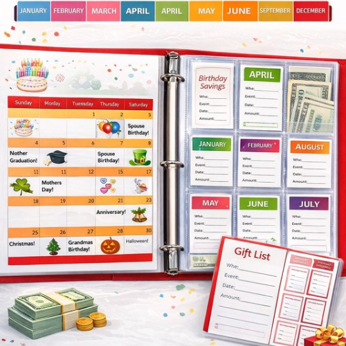 Birthday Savings Binder