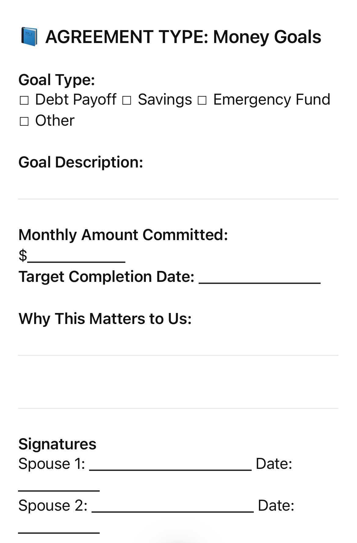 Couples Expense Journal